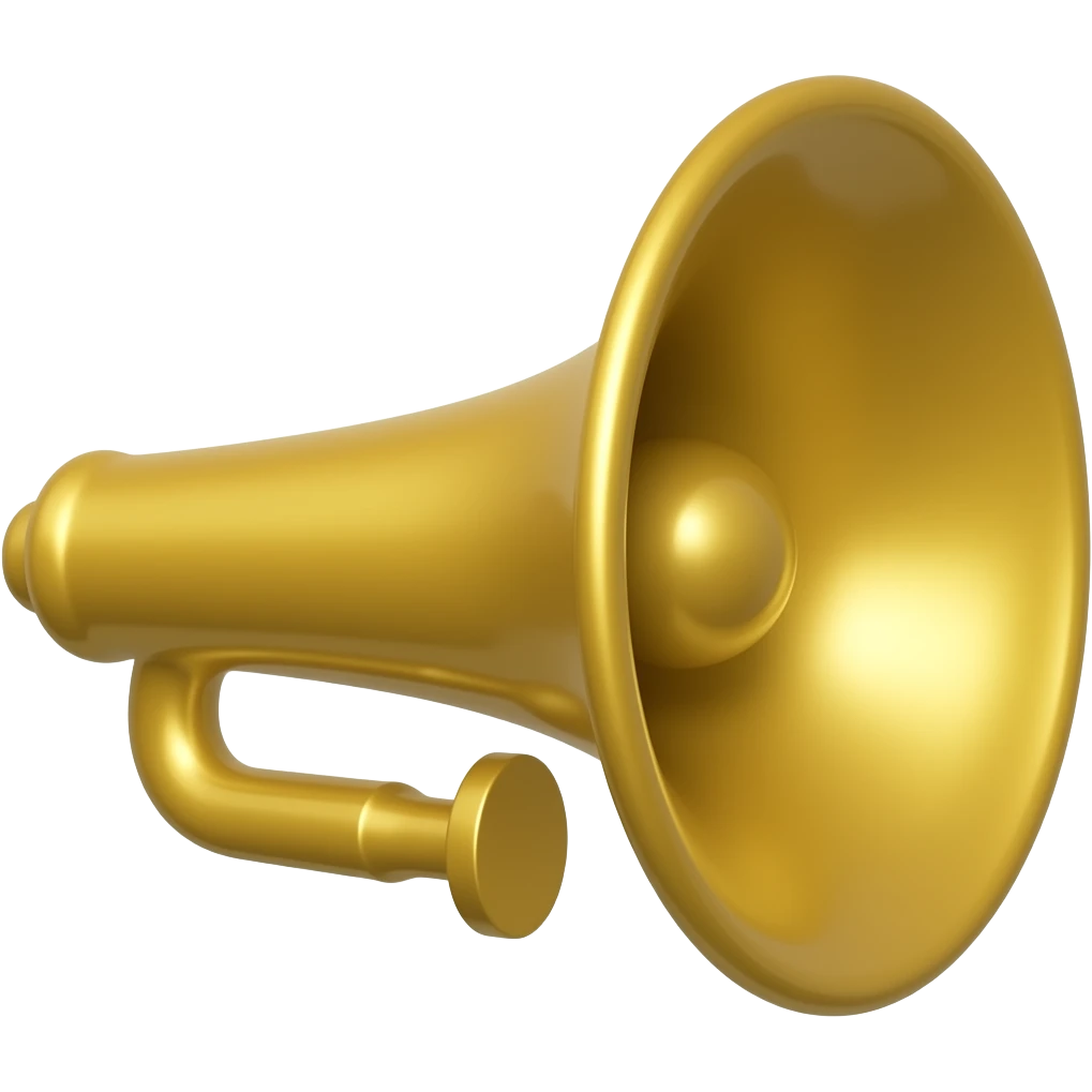 bicycle horn, cartoonish style emoji