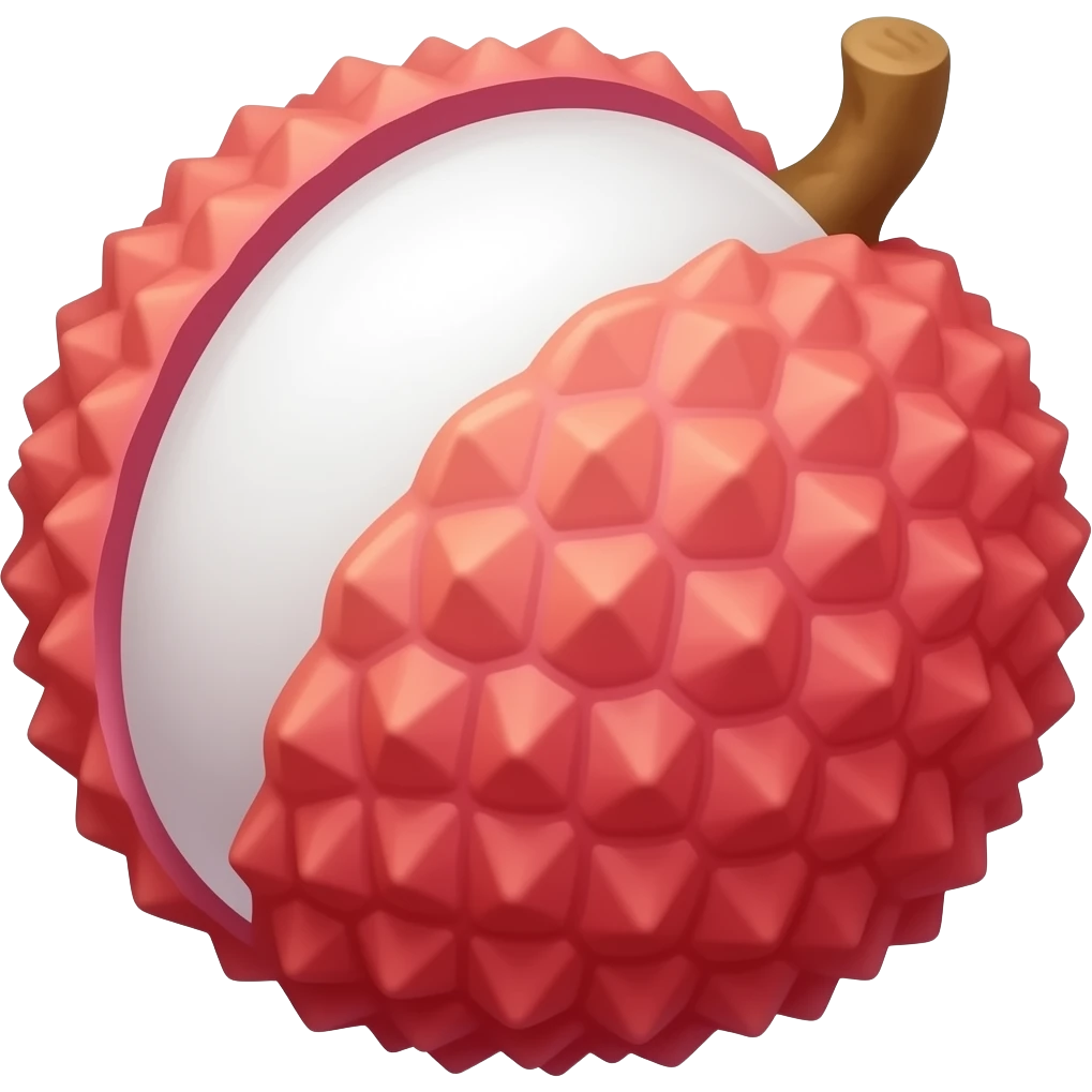 Lychee emoji