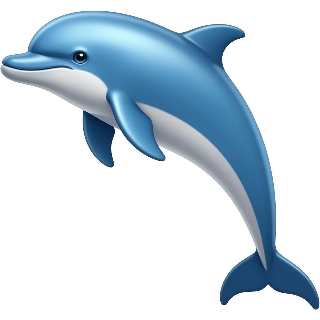 Dolphin blue emoji