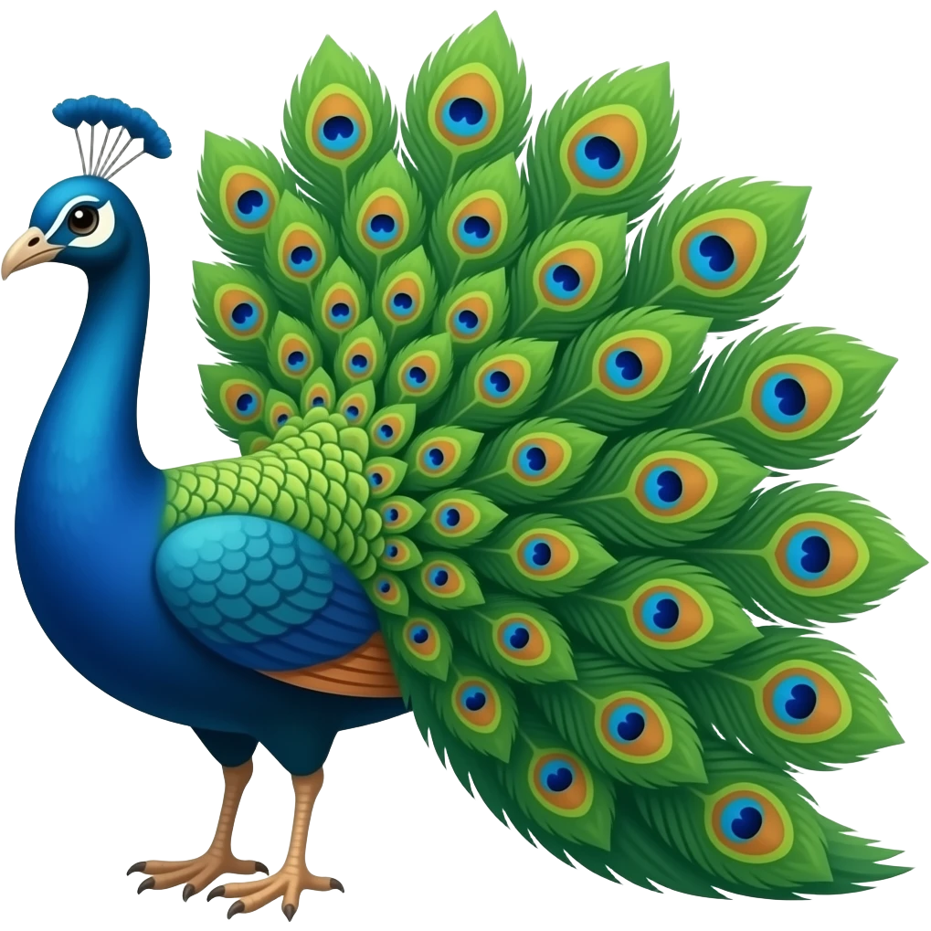 Peacock emoji