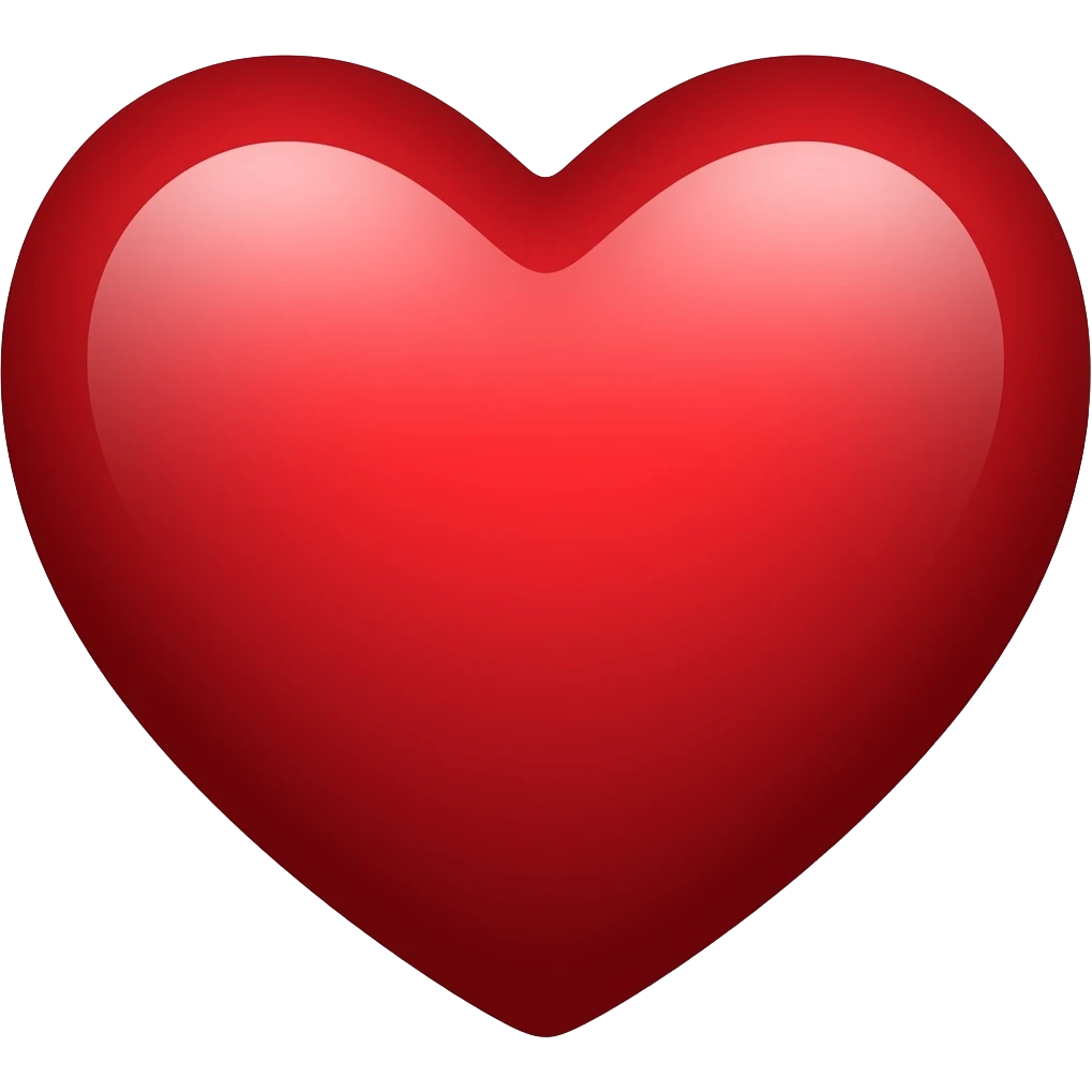 Corazón vinotinto emoji