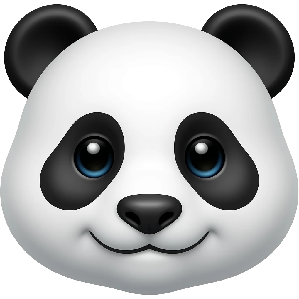 Panda Bear face emoji