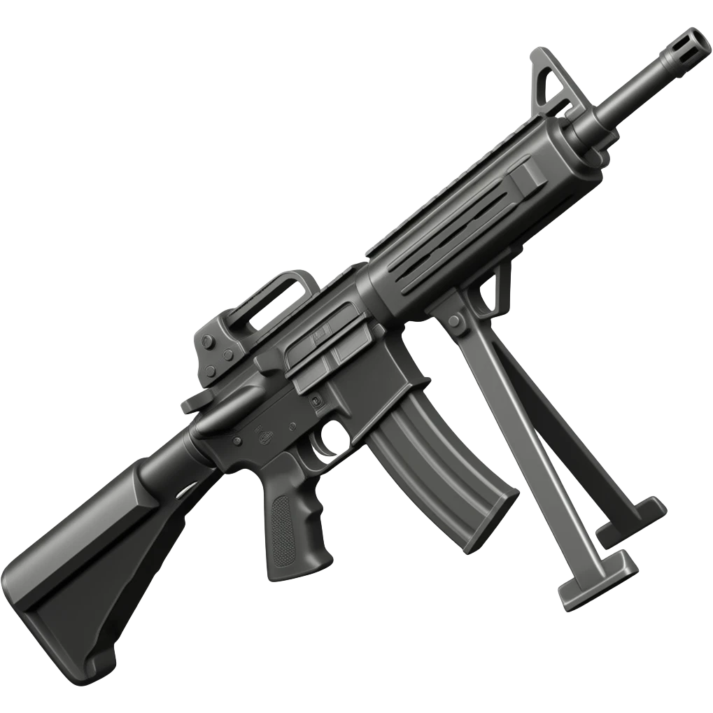 A M1A1 Thompson submachine gun emoji