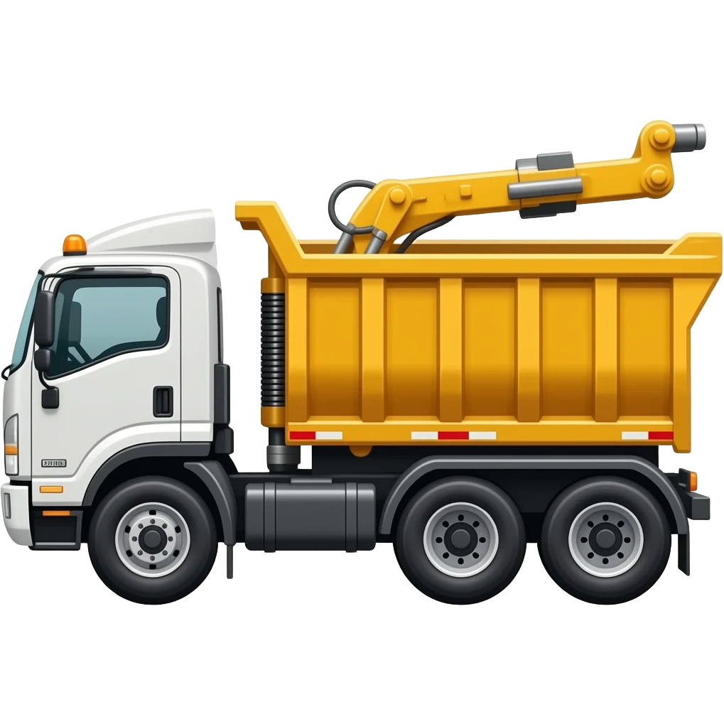 camion 6 roues isuzu nrr avec benne paysagiste sideways emoji