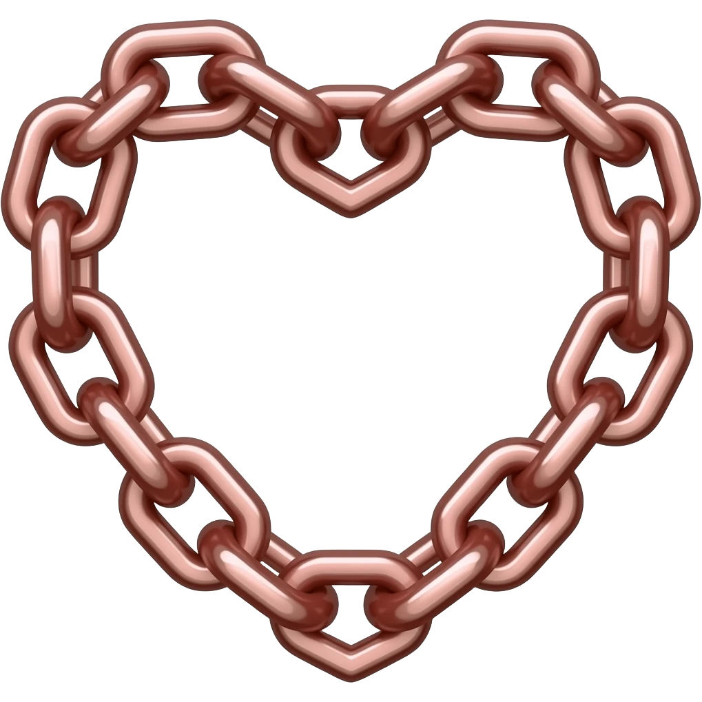 chain heart emoji