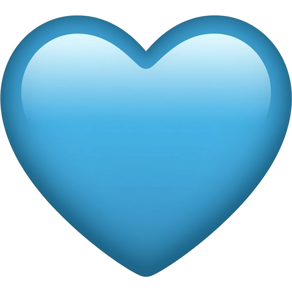 Blue heart emoji