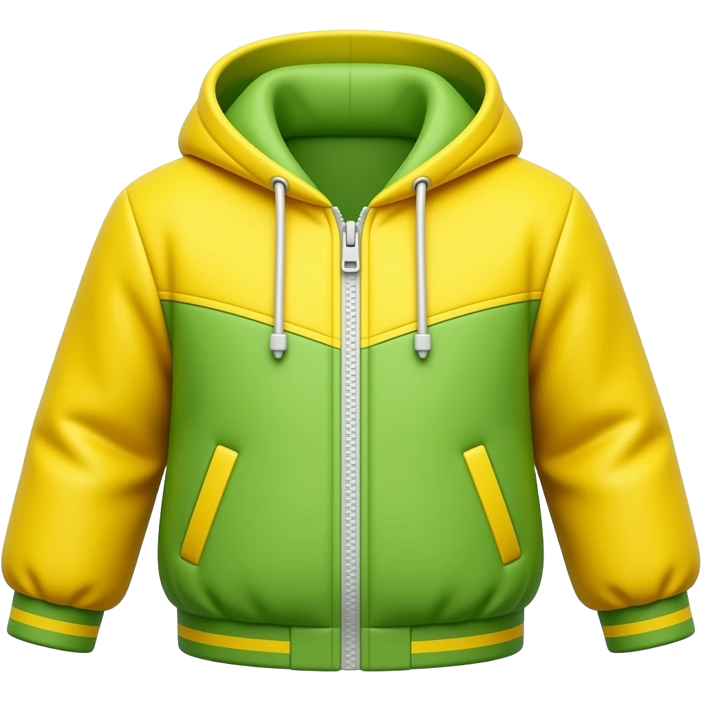 spring yellow green kids jacket emoji