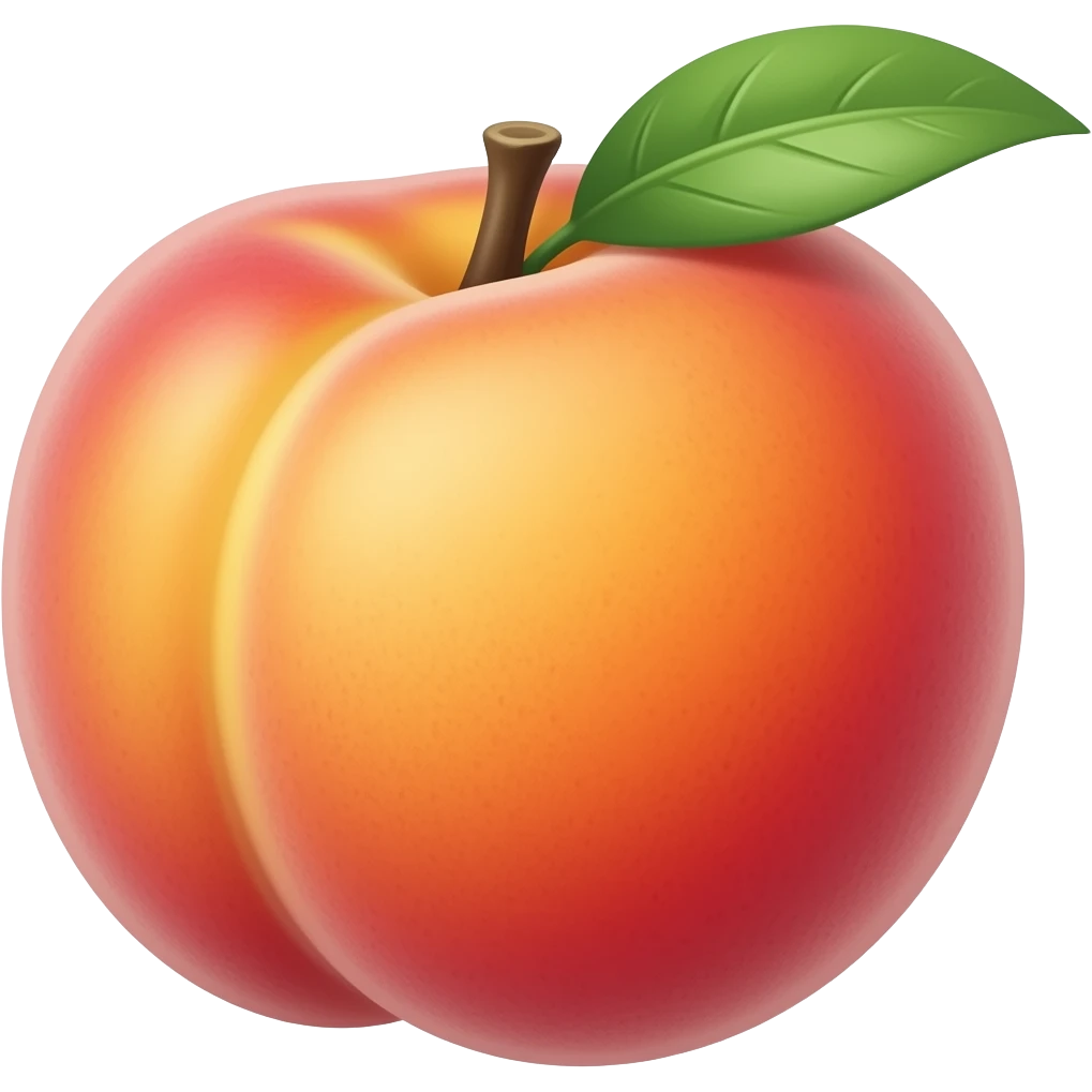 Eat peach emoji