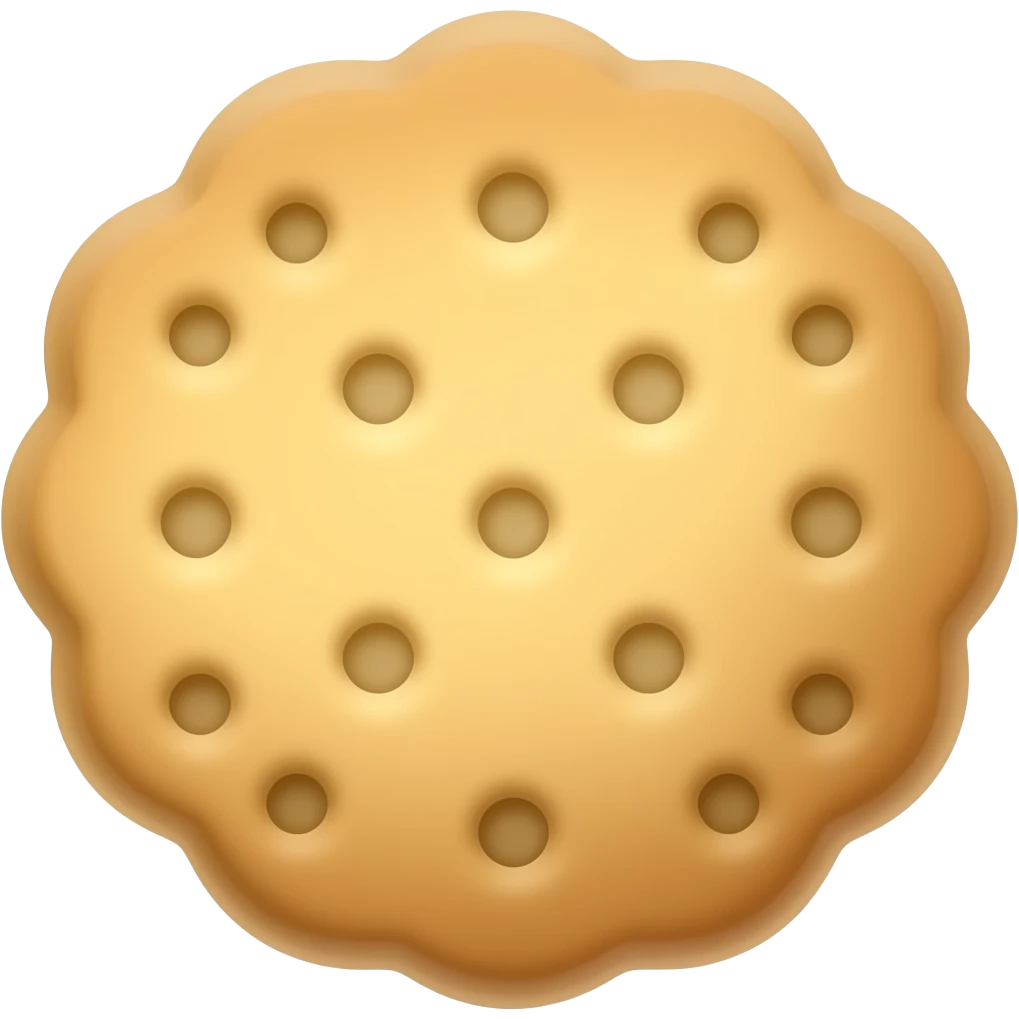 Plain cookie emoji