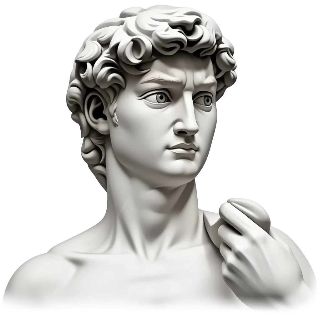 David statue emoji