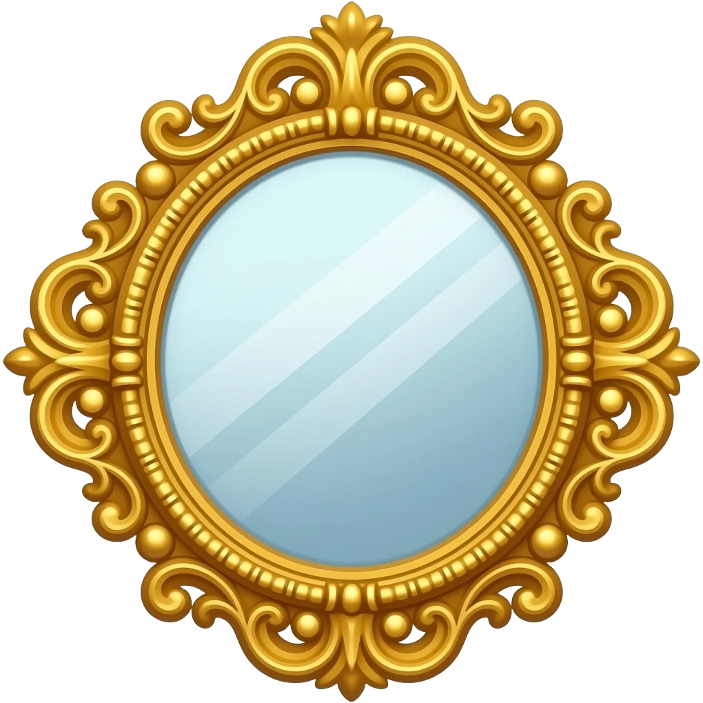 fancy mirror emoji