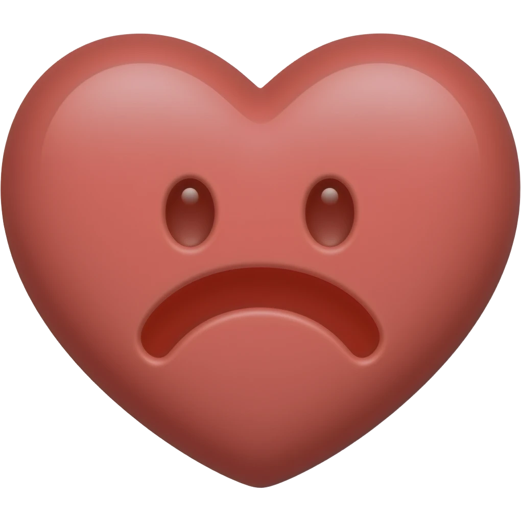 The heart having pain inside emoji