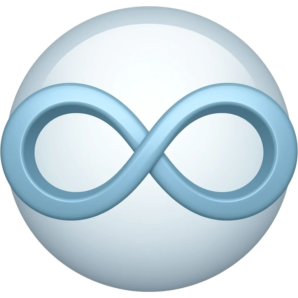 Símbolo do infinito emoji