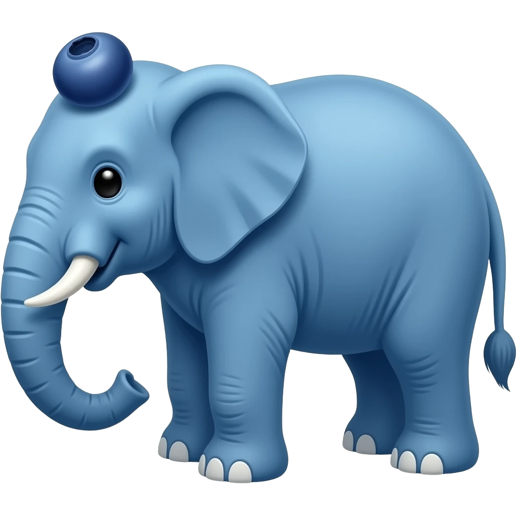 blueberry elephant emoji