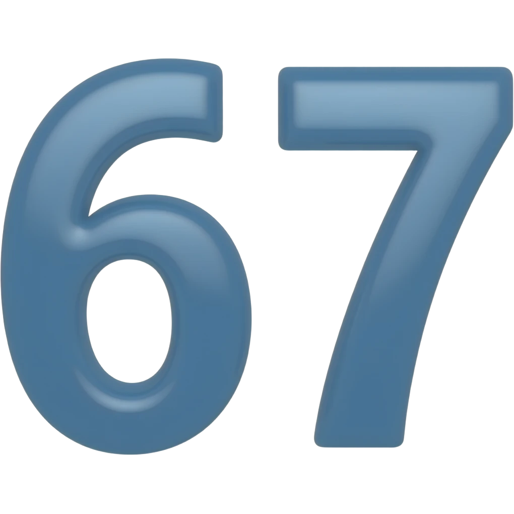 Blue 67 emoji