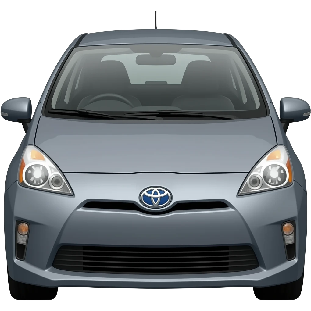 Toyota Prius C grey mate colour emoji