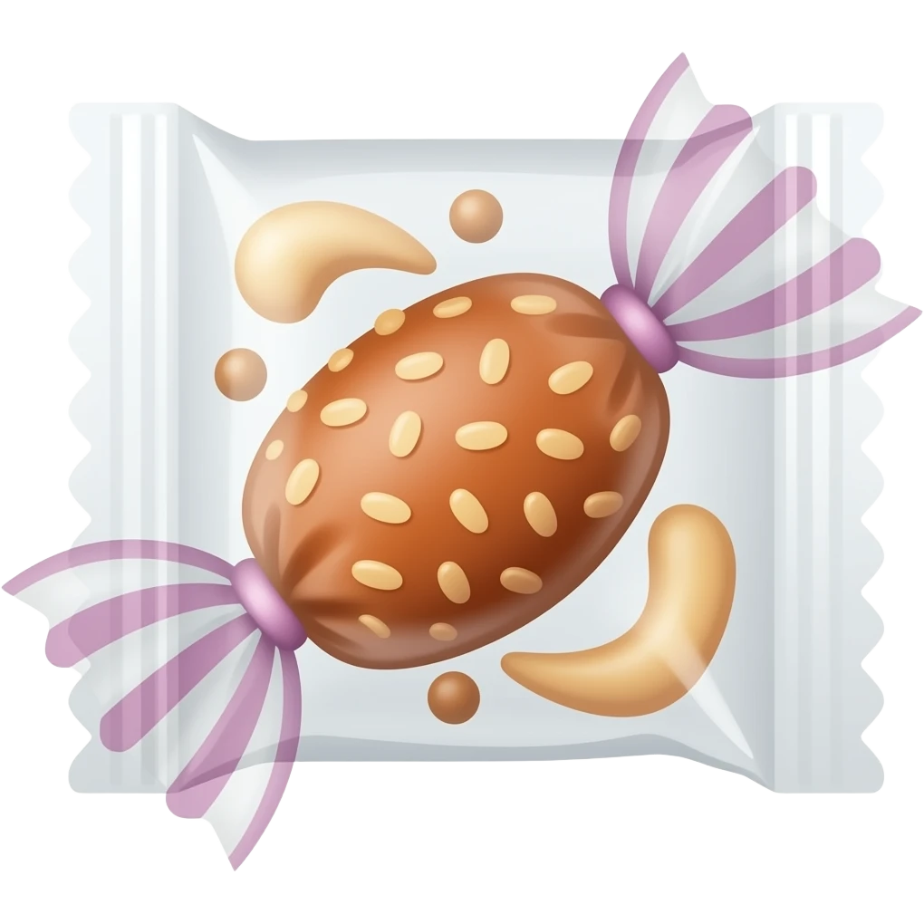 Сладости в пакете emoji