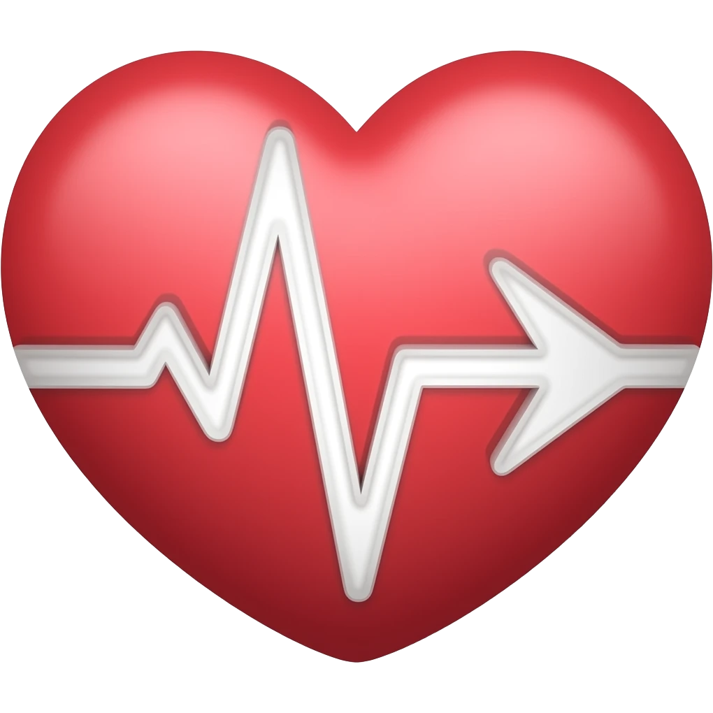 augmentation flèche rythme cardiaque emoji