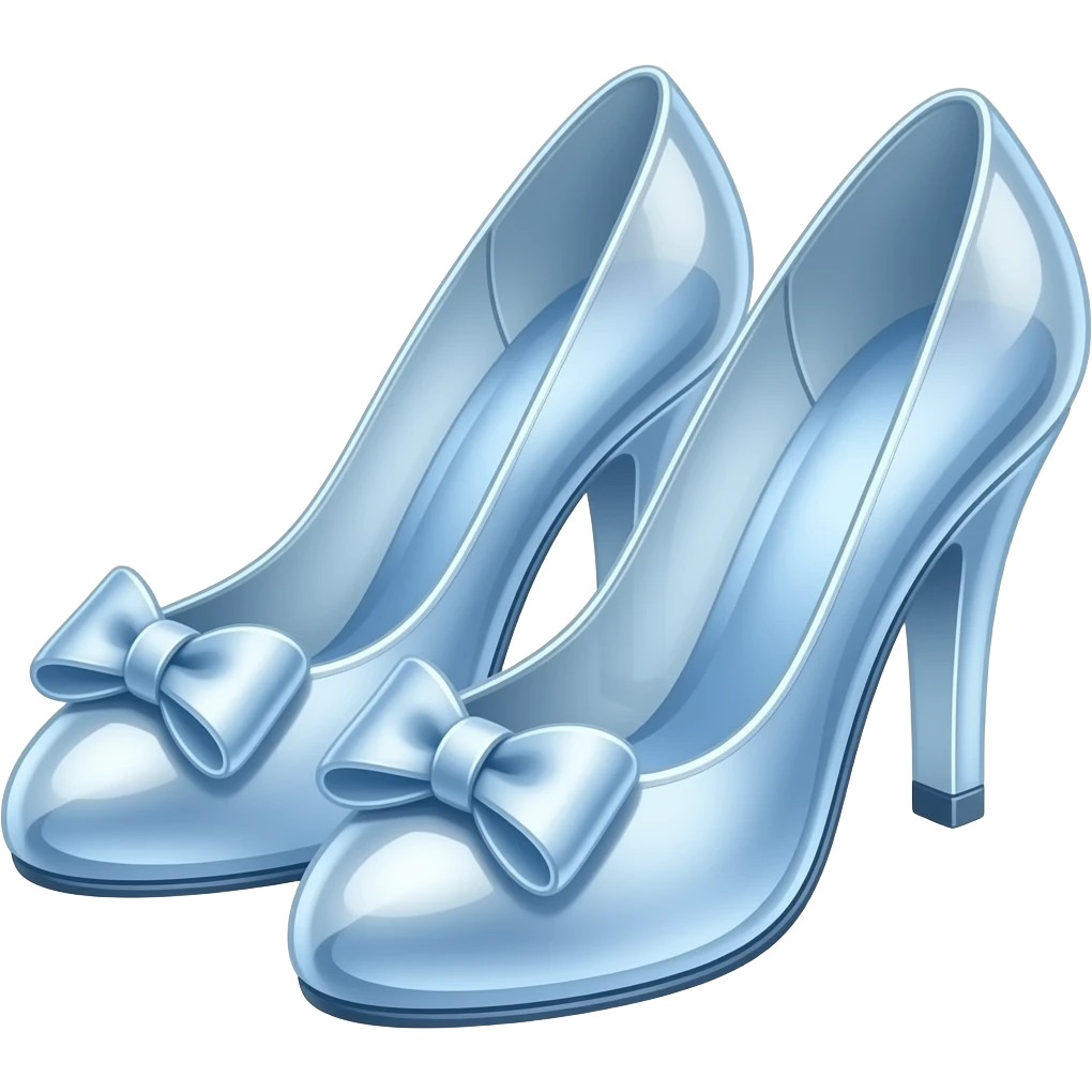 Glass slippers for cindrella emoji