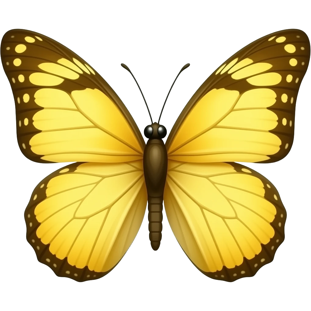 Yellow butterfly emoji