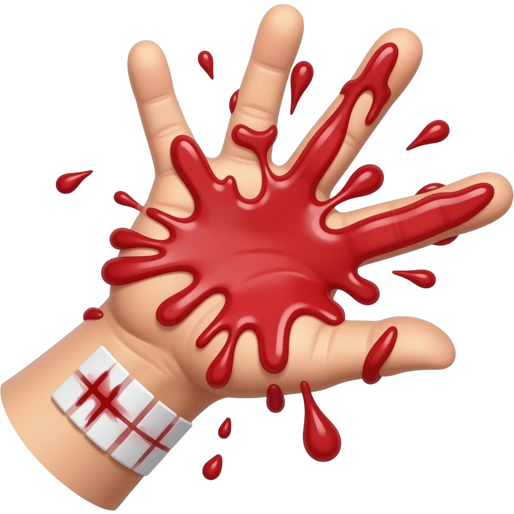 Blood squirting emoji