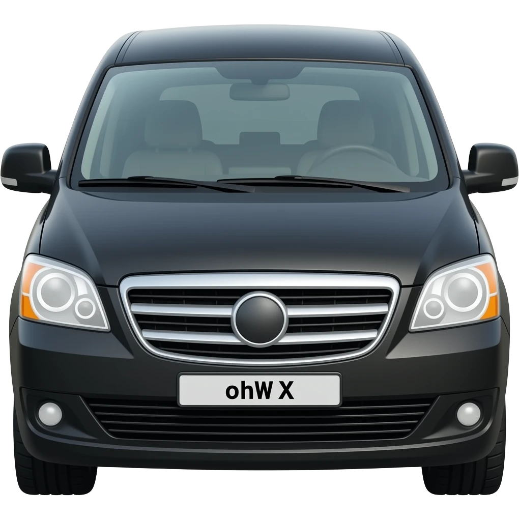 black minivan emoji