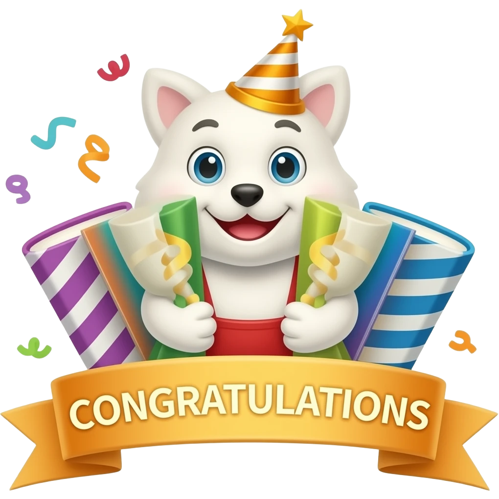 congrats decor emoji