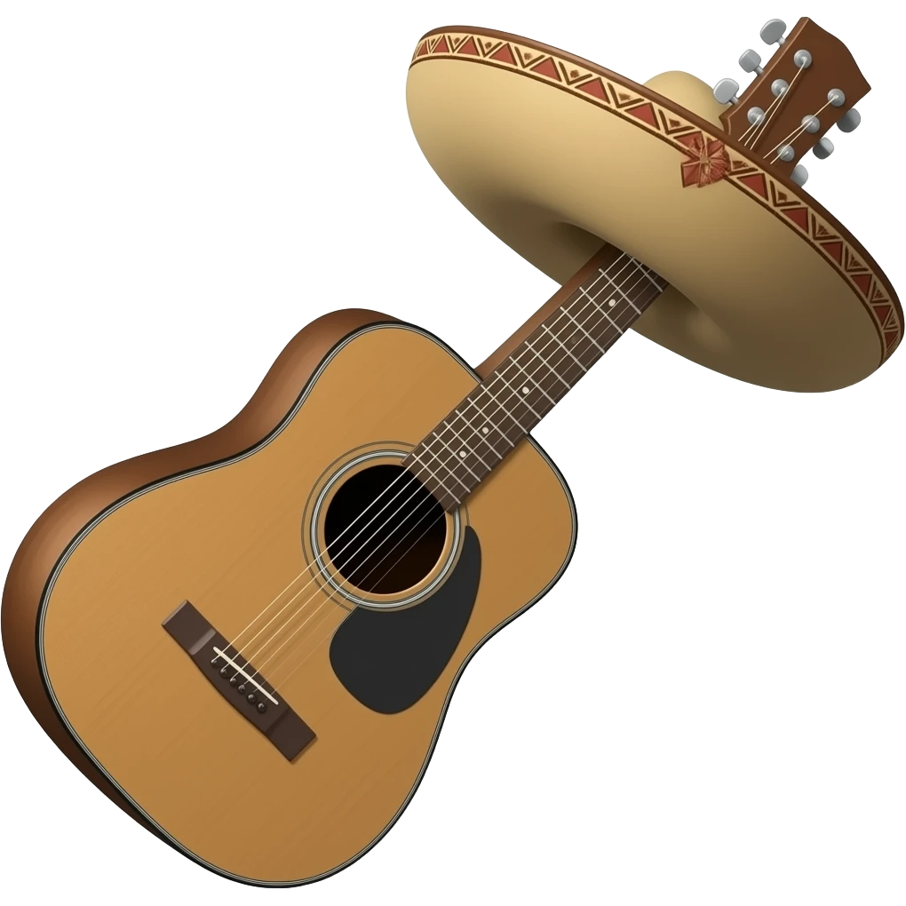 Violão caipira emoji