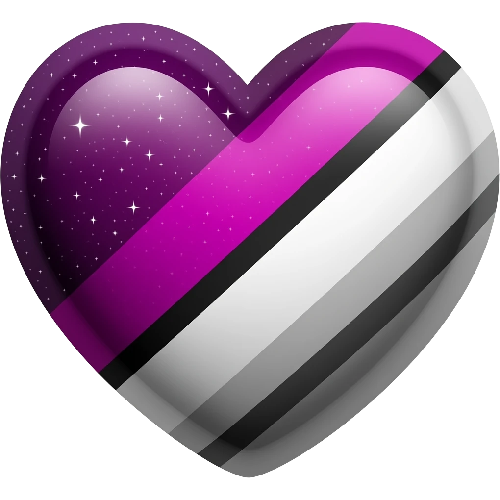 heart: magenta, black, white, space, retro, futurism emoji