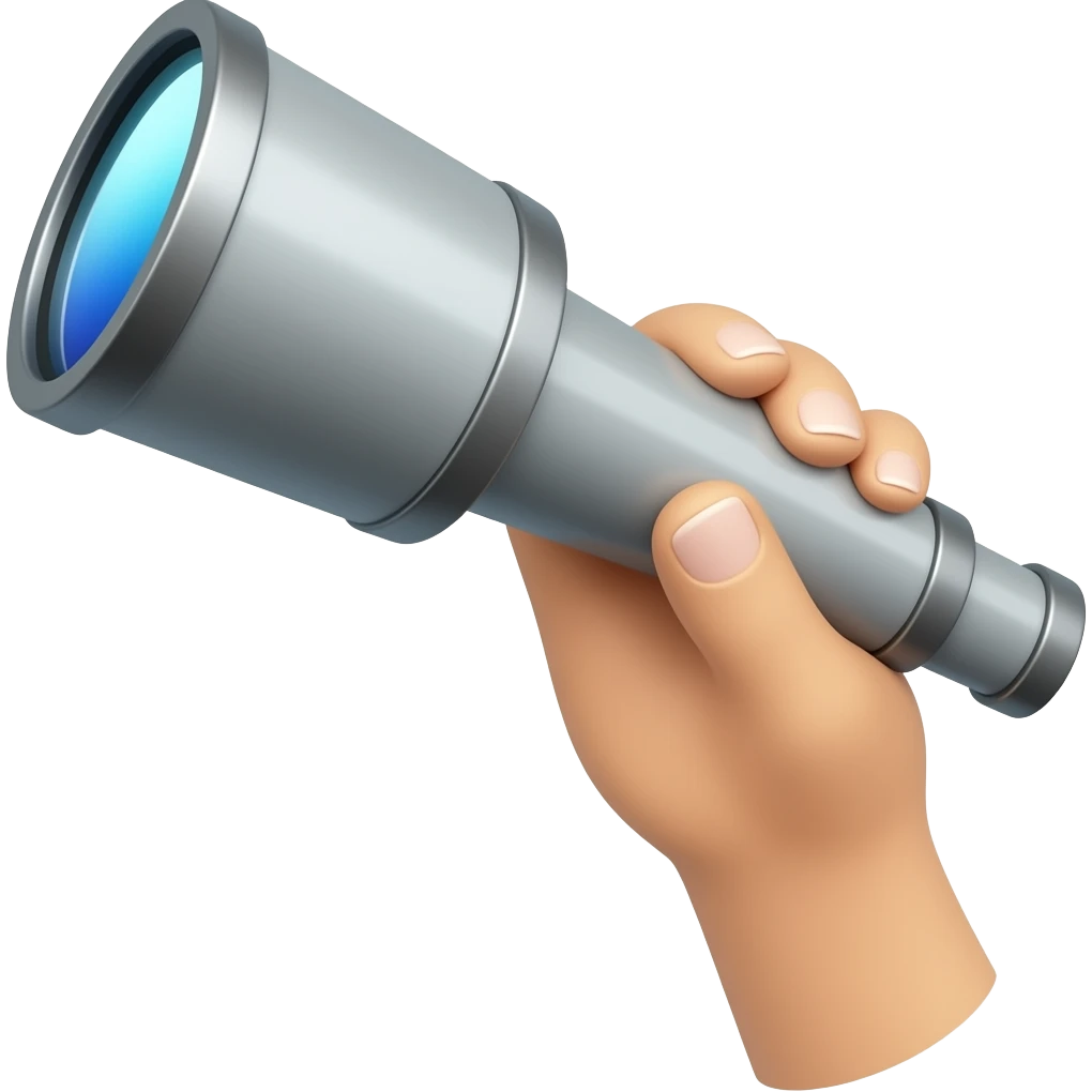 hand telescope emoji