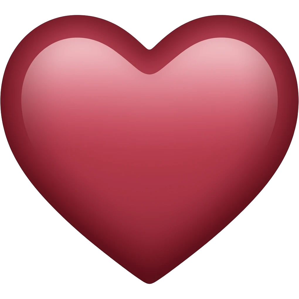 Maroon heart emoji