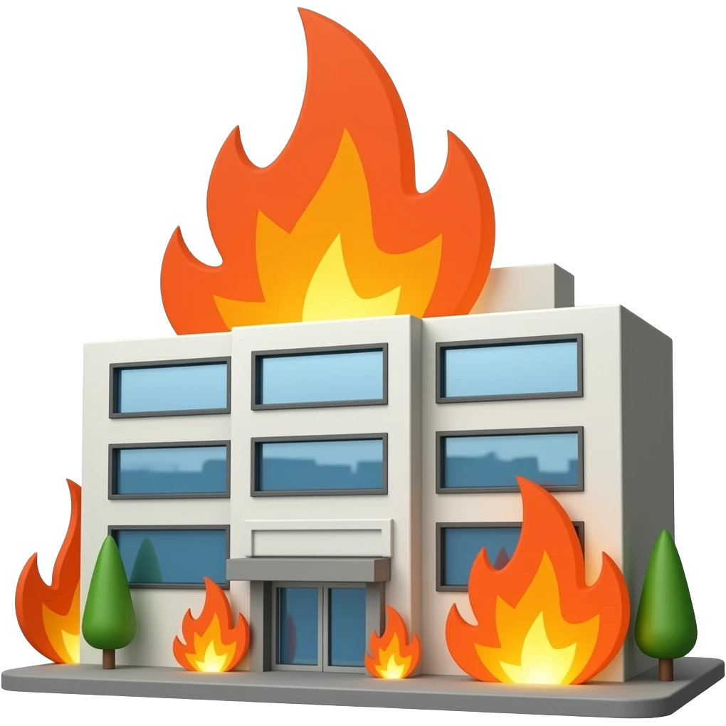 Company on fire emoji