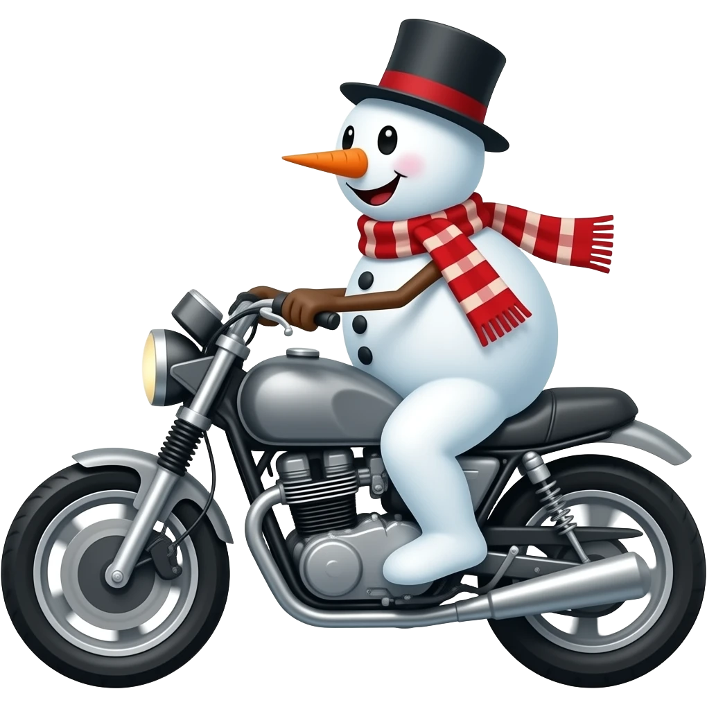 ⛄️🏍️ emoji