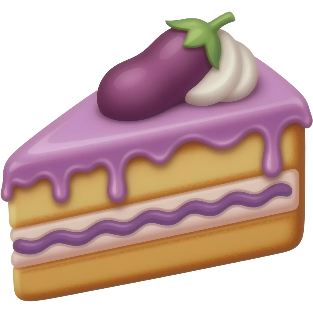 ube cake emoji