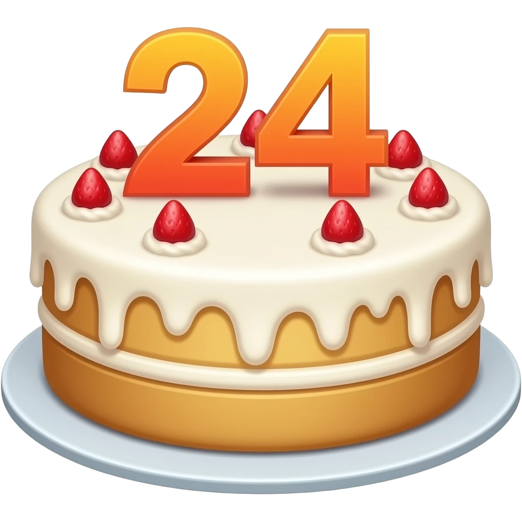 Birthday 24 emoji