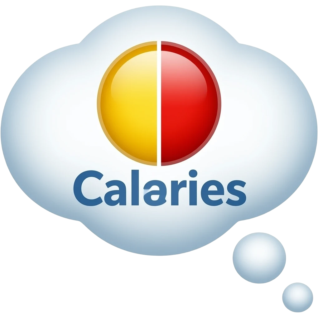 thought bubble counting calories emoji