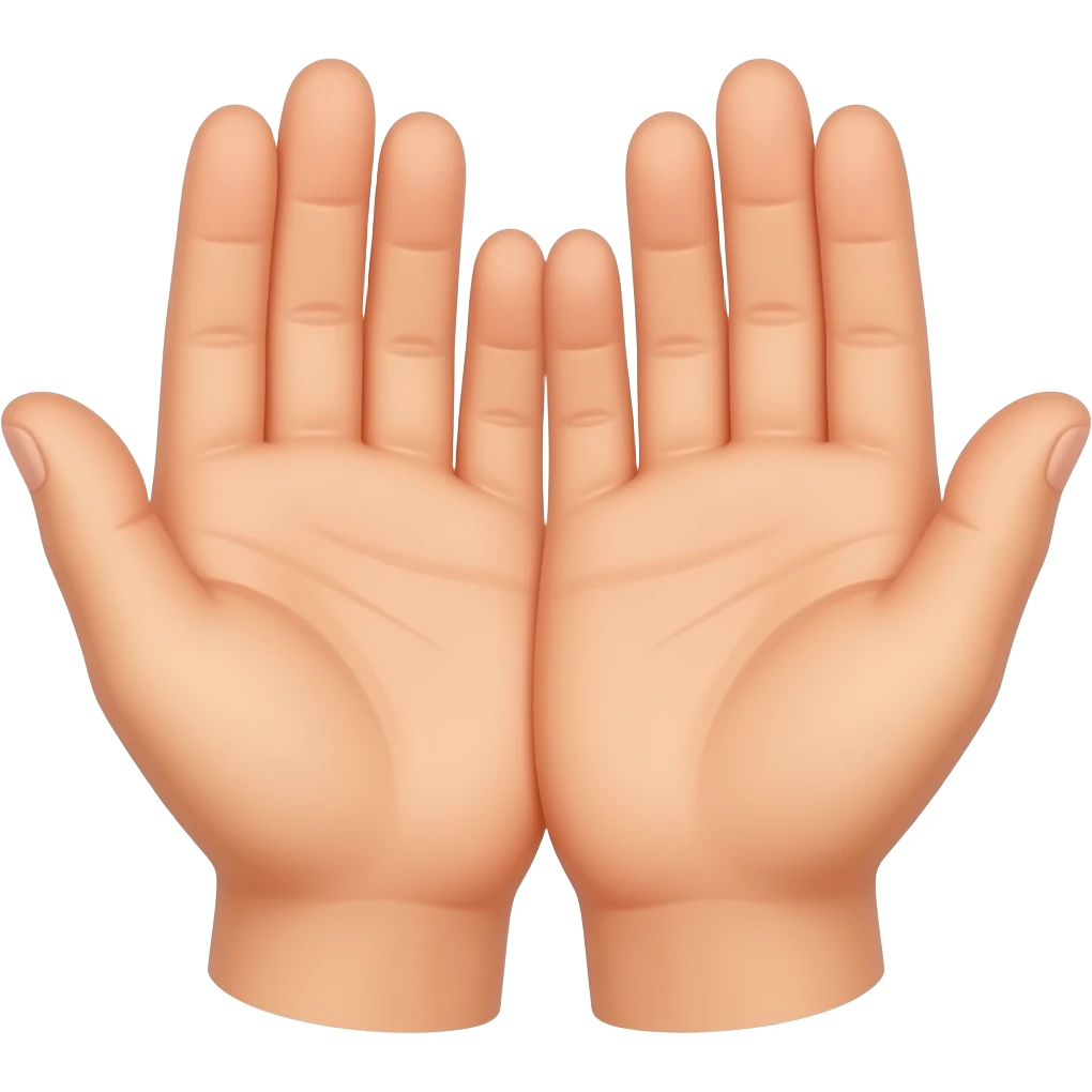 helping hands join together emoji