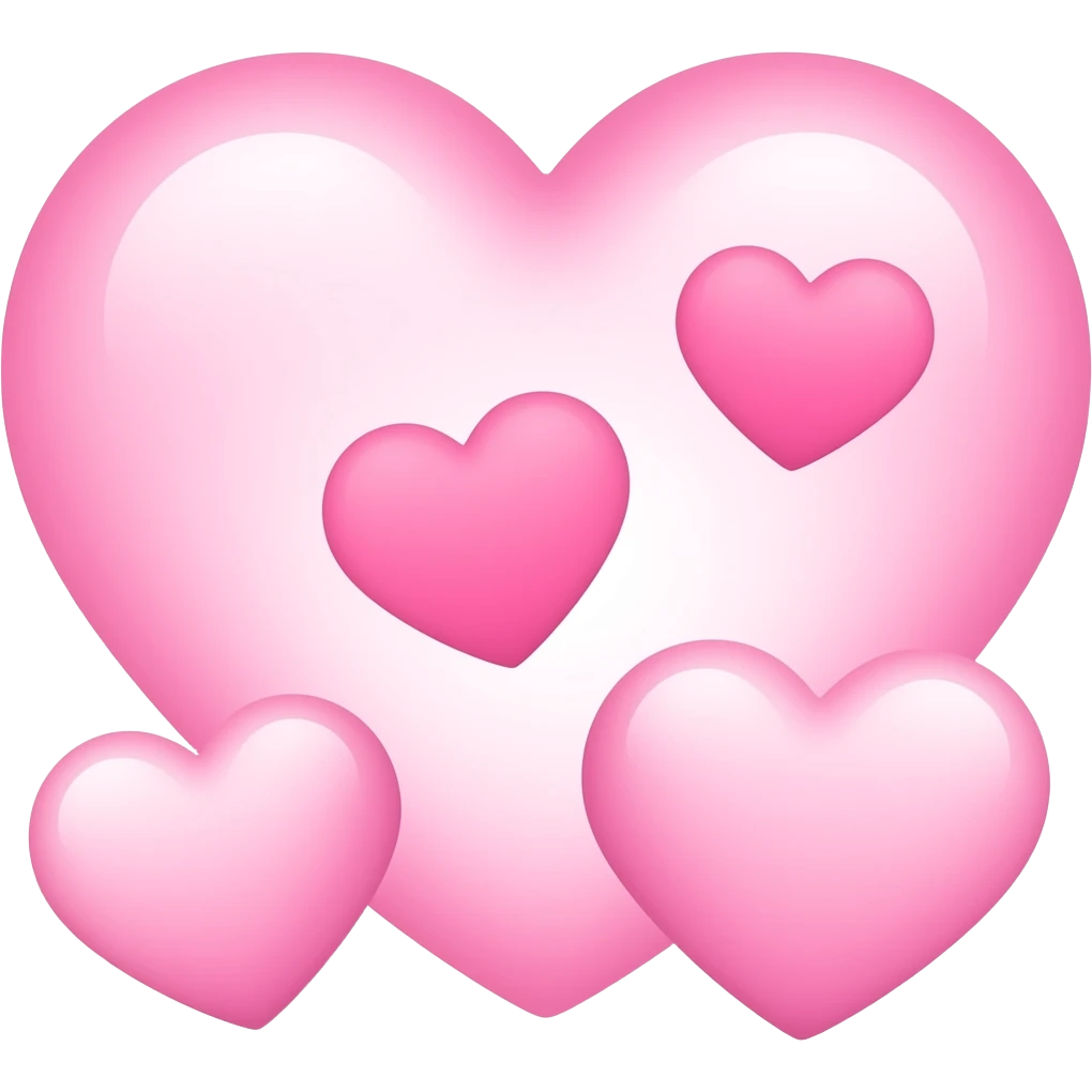Pink hearts emoji