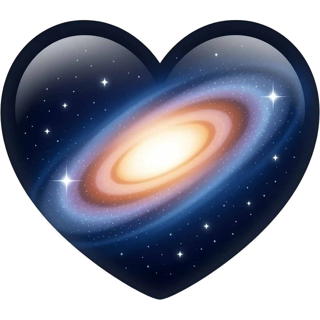Cœur galaxie emoji