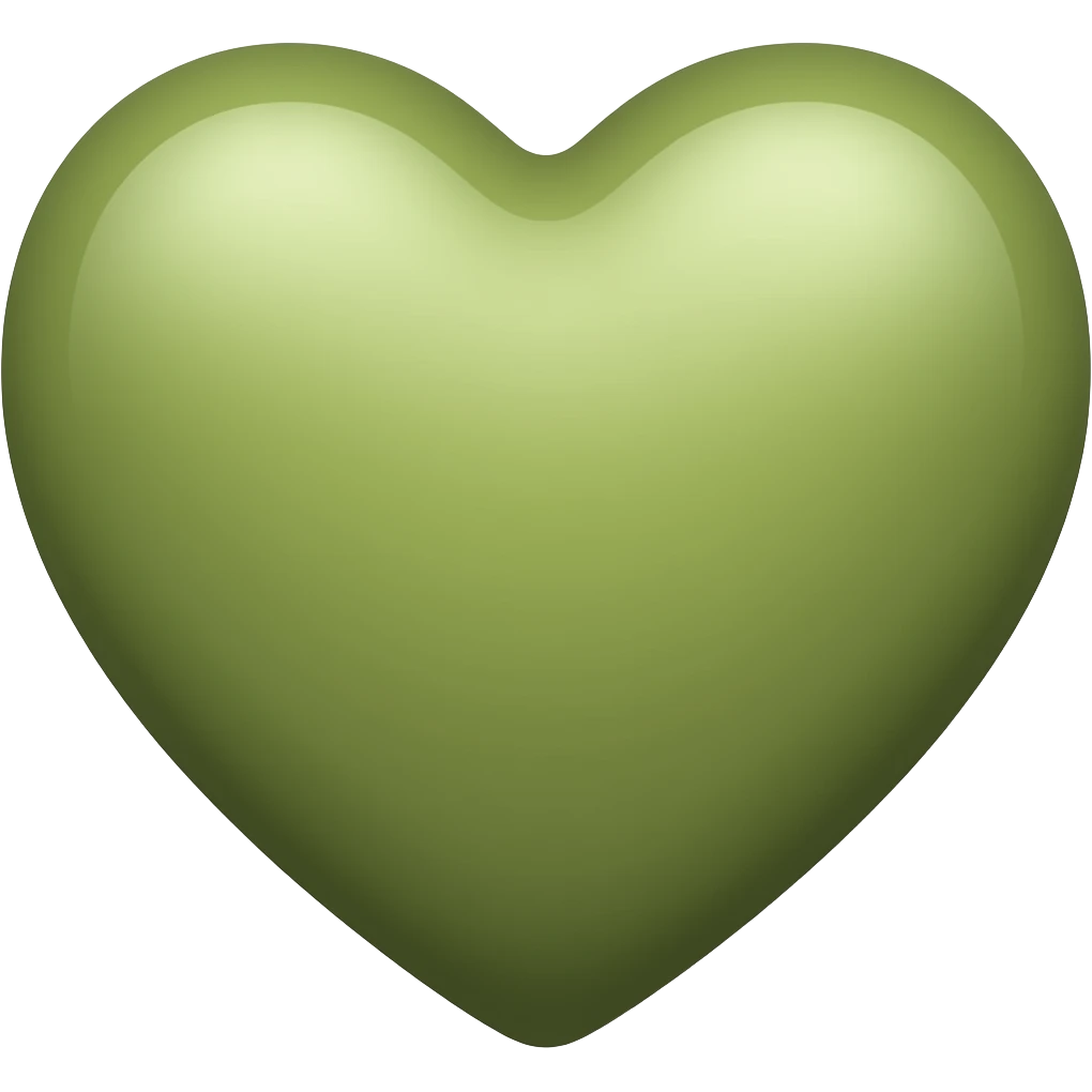 Khaki heart emoji