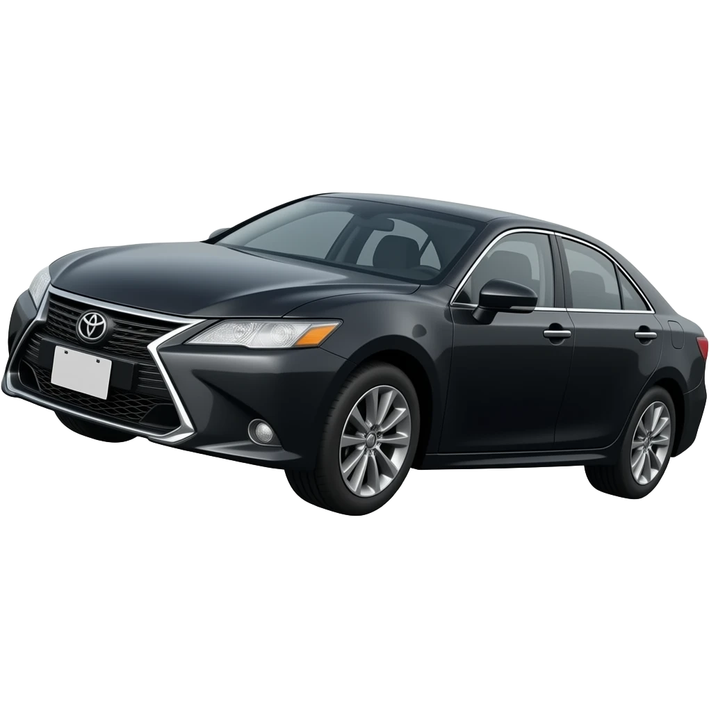 Black Toyota Mark X Sedan Jumping (2016) emoji