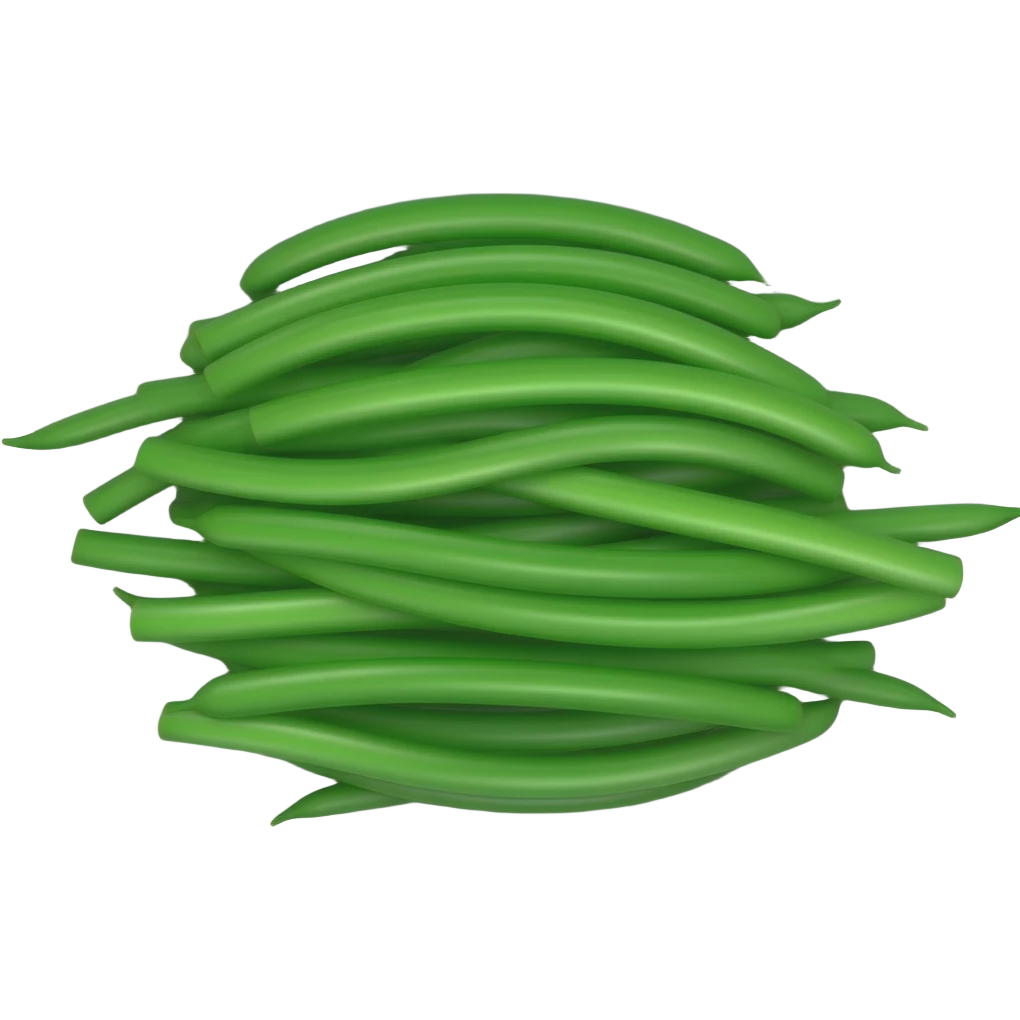 green bean plate emoji