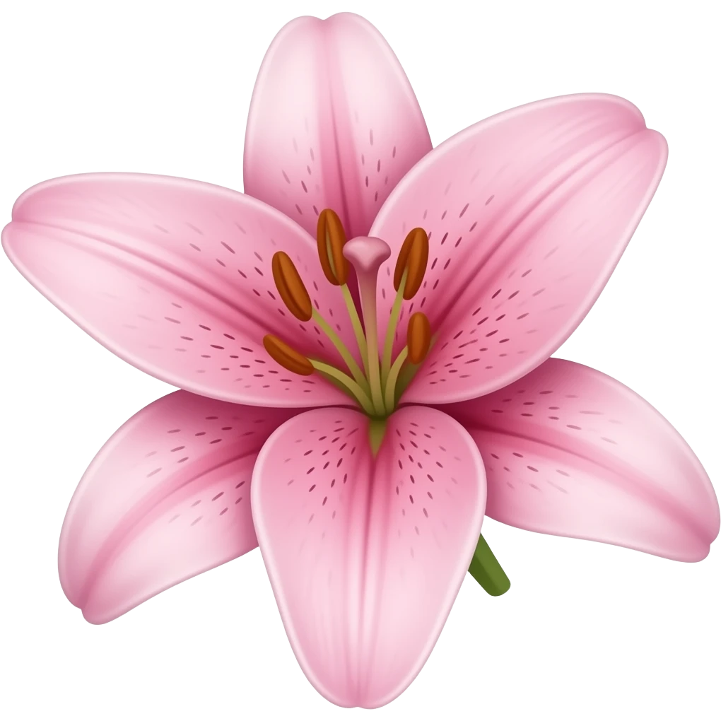 Pink lili flower emoji
