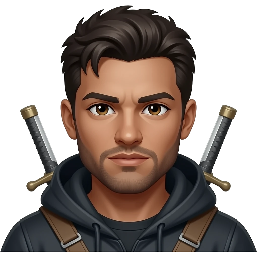 Hunter dark emoji