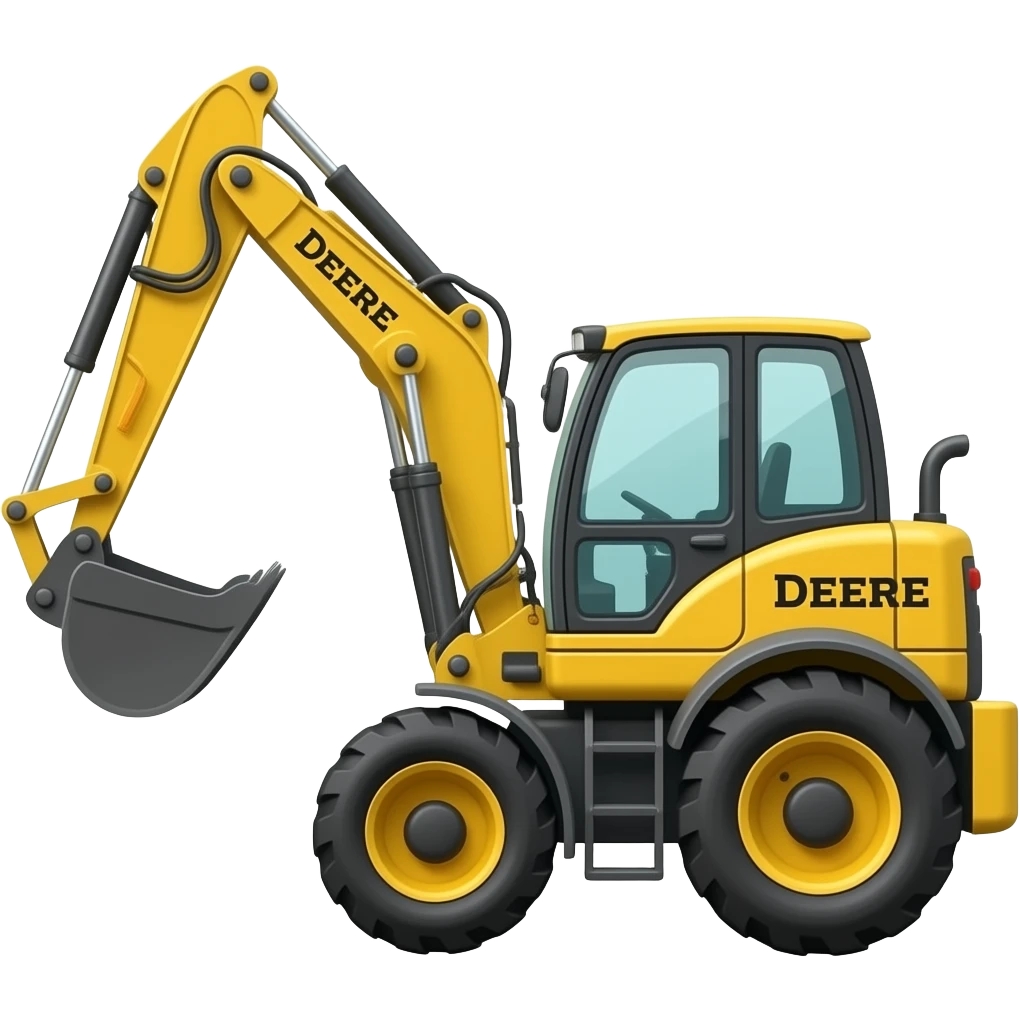 john deere backhoe loader emoji