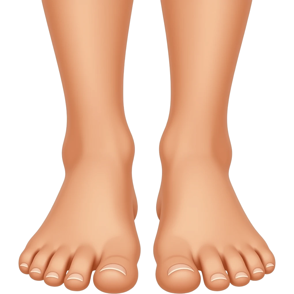 Woman feet bottom view emoji