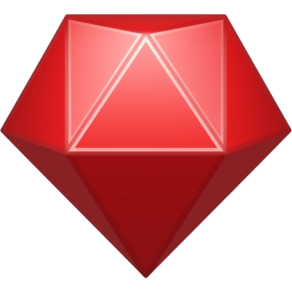Red Diamond emoji