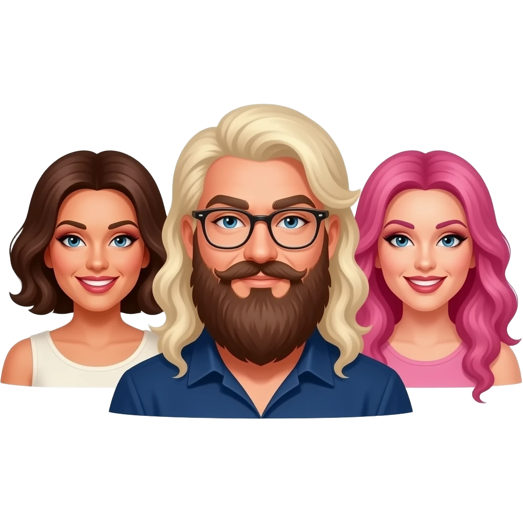 Poster "SteamWorks, celebrates Mothers Day"  "Freshly baked cookie scent in all stalls." With bearded drag queen moms  theme. emoji