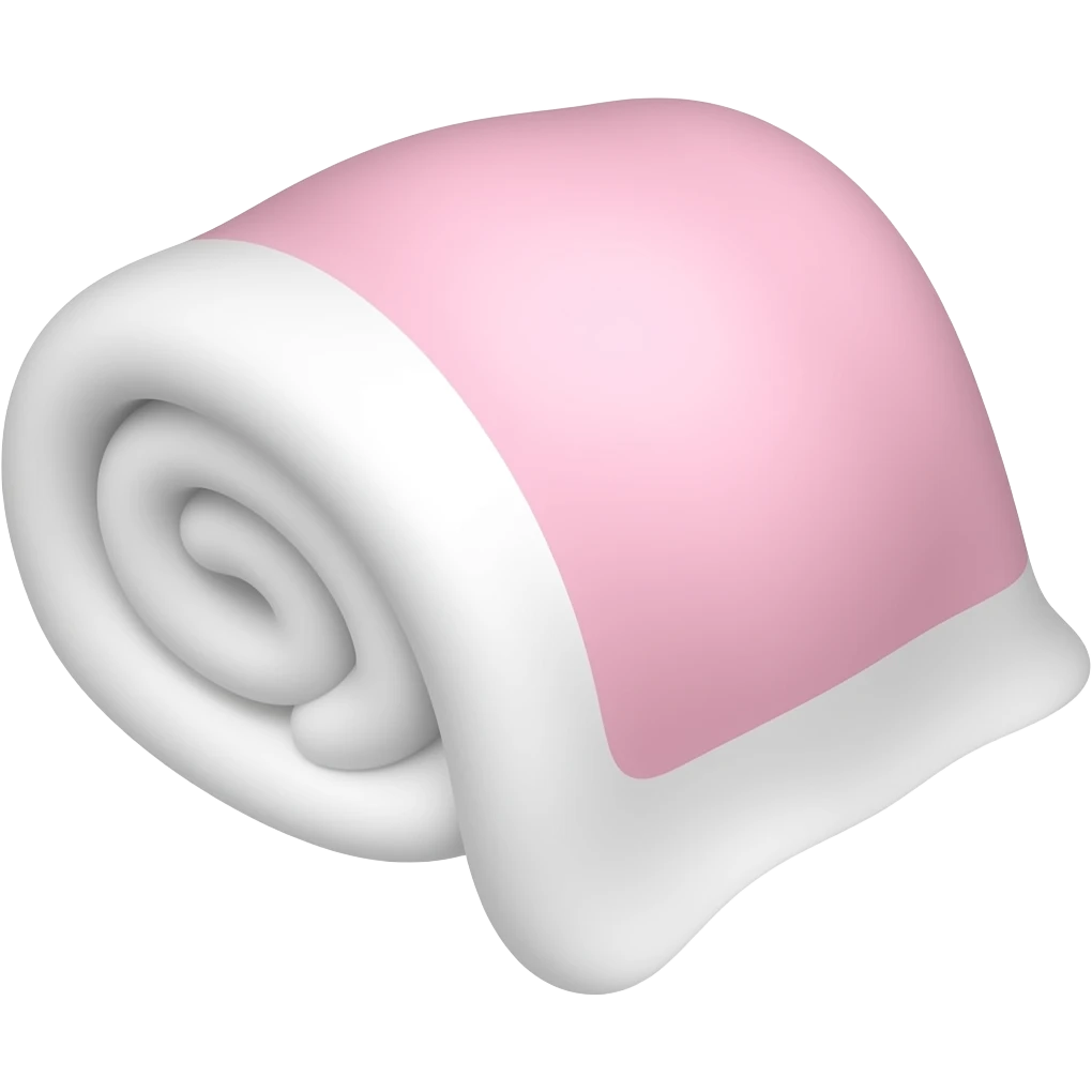 pink and white blanket emoji