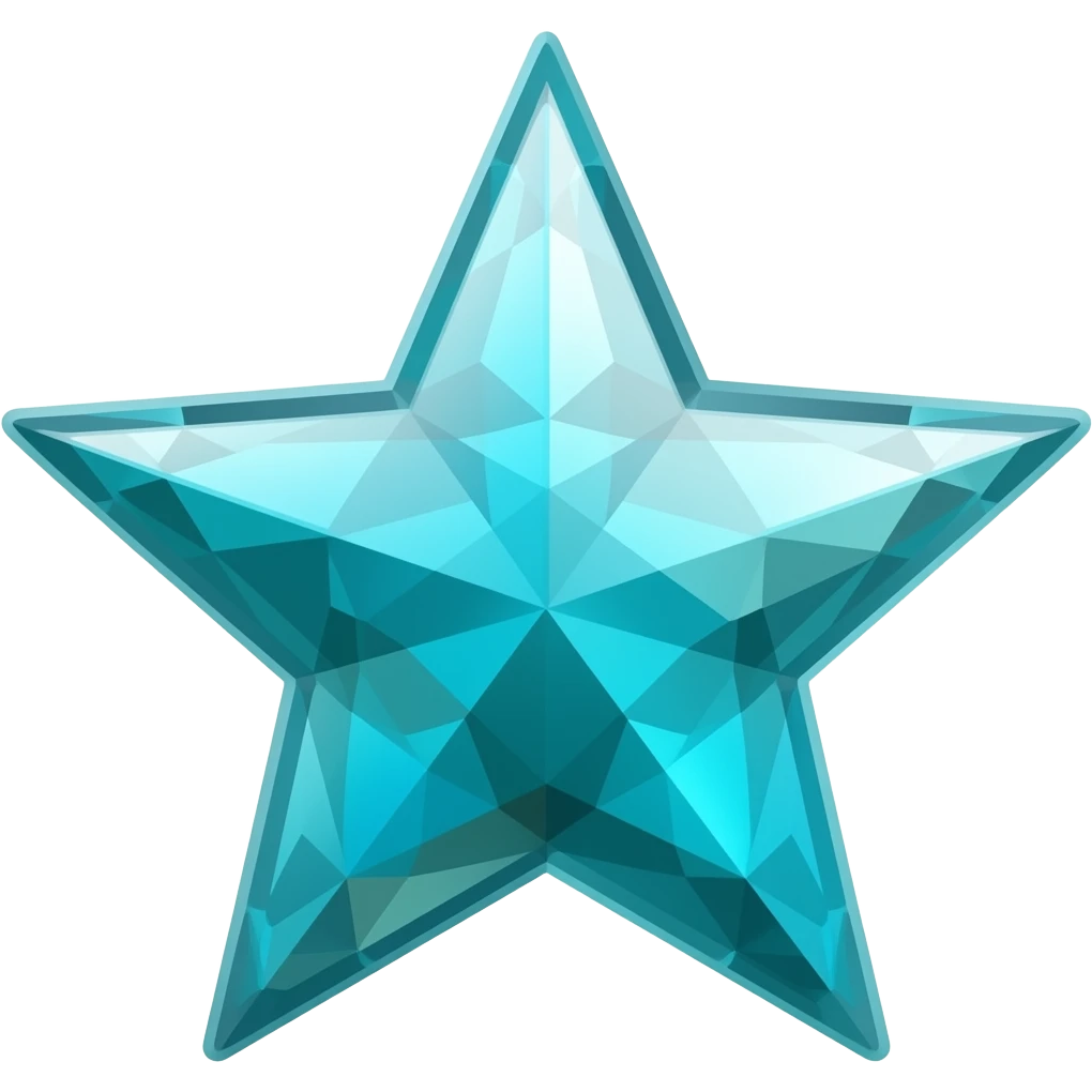 brillo turquesa emoji